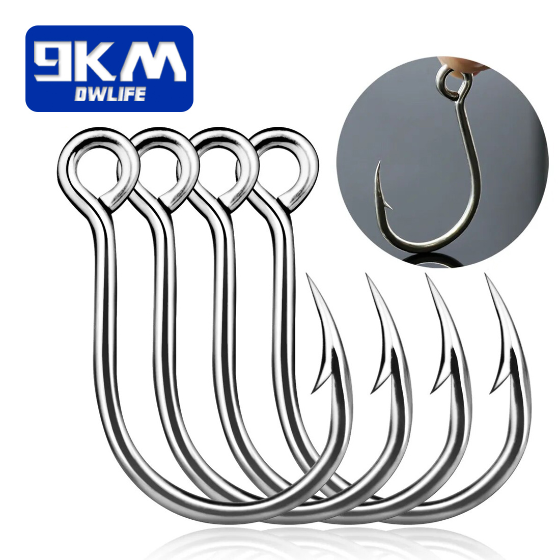 Fishing Hook Offset - 9KM Ami da pesca 25 pezzi