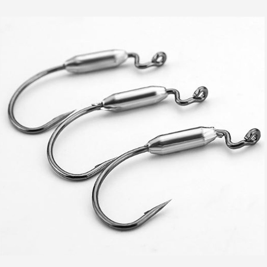 Fishing Hook Offset - 5 pz 1/0 #2/0 #3/0 #