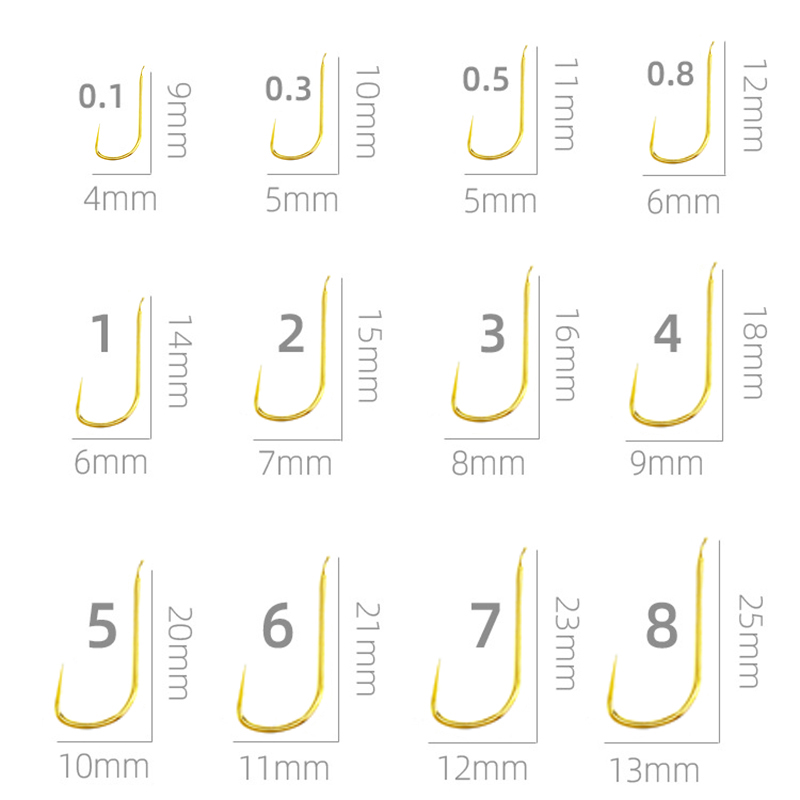Fishing Hook Barbless - 100 pezzi Shinkanto senza ardiglione multi-tipo