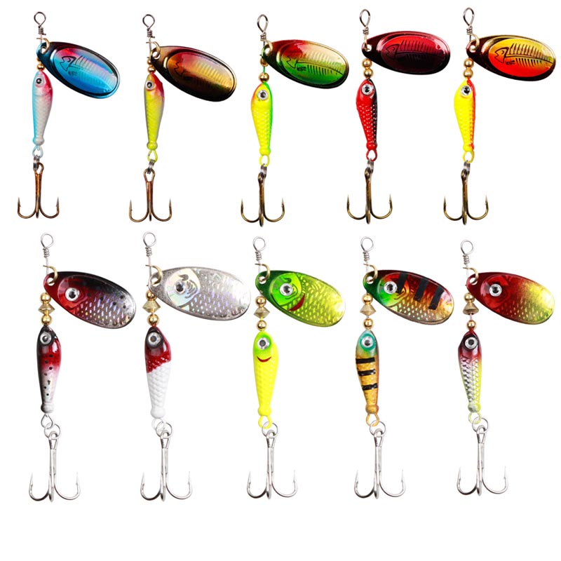 Fishing Hook Treble - 10 pz/set Spinner Esche 9.1g 7