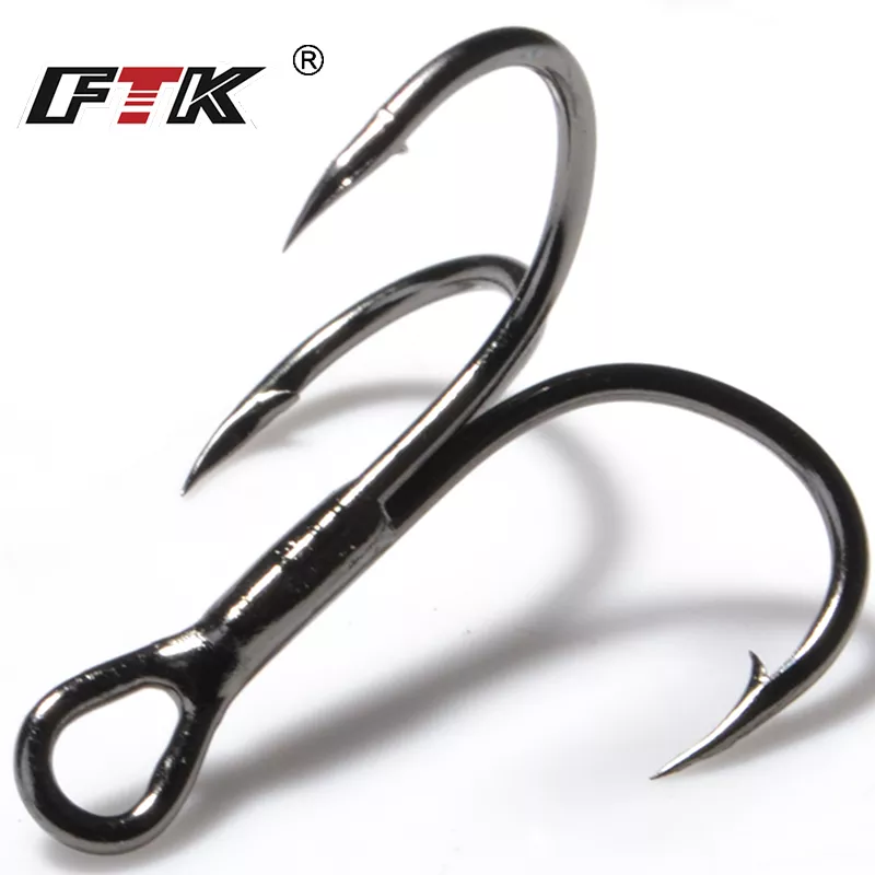 Fishing Hook Offset - FTK 15-20 pezzi amo triplo rovesciato