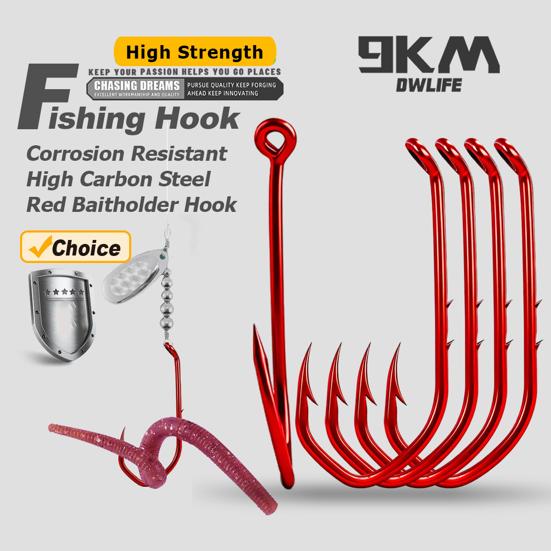Fishing Hook Circle - Amo da Pesca 9KM Baitholder 50-100pz