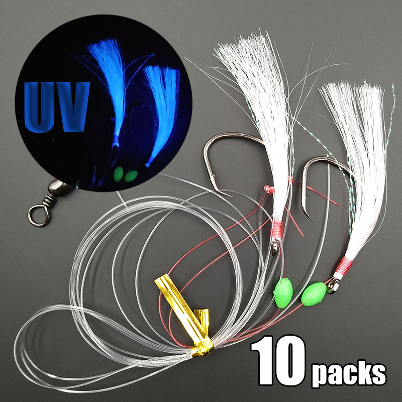 Fishing Hook Circle - Lunker Sabiki Rig, 10 confezioni, 169