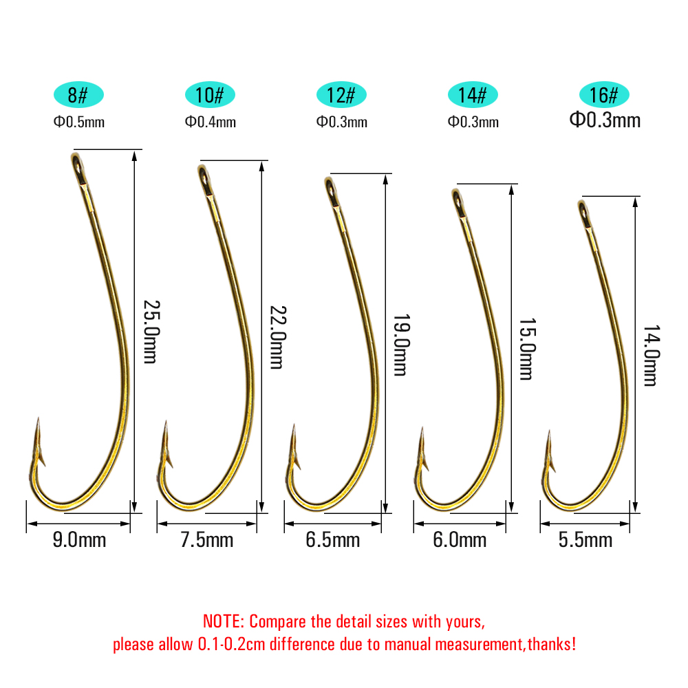 ICERIO 100PCS 3X Gambo Lungo C - Fishing Hook Size recensione e prezzo
