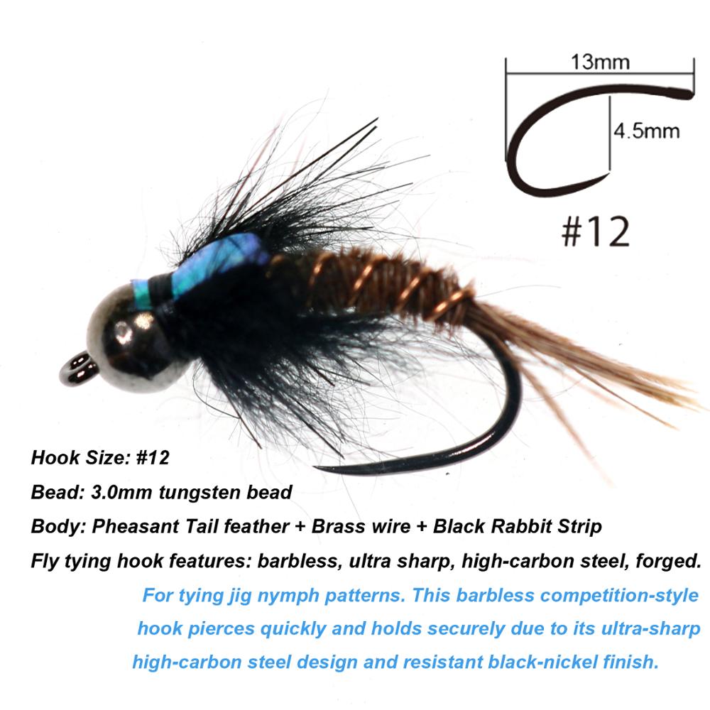 Wifreo tungsteno testa di perl - Fishing Hook Barbless recensione e prezzo