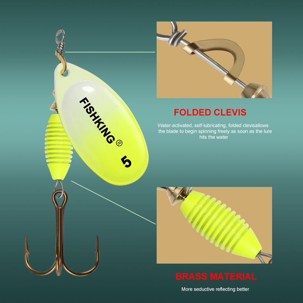 Esca da pesca in metallo 4g 4. - Fishing Hook Treble recensione e prezzo