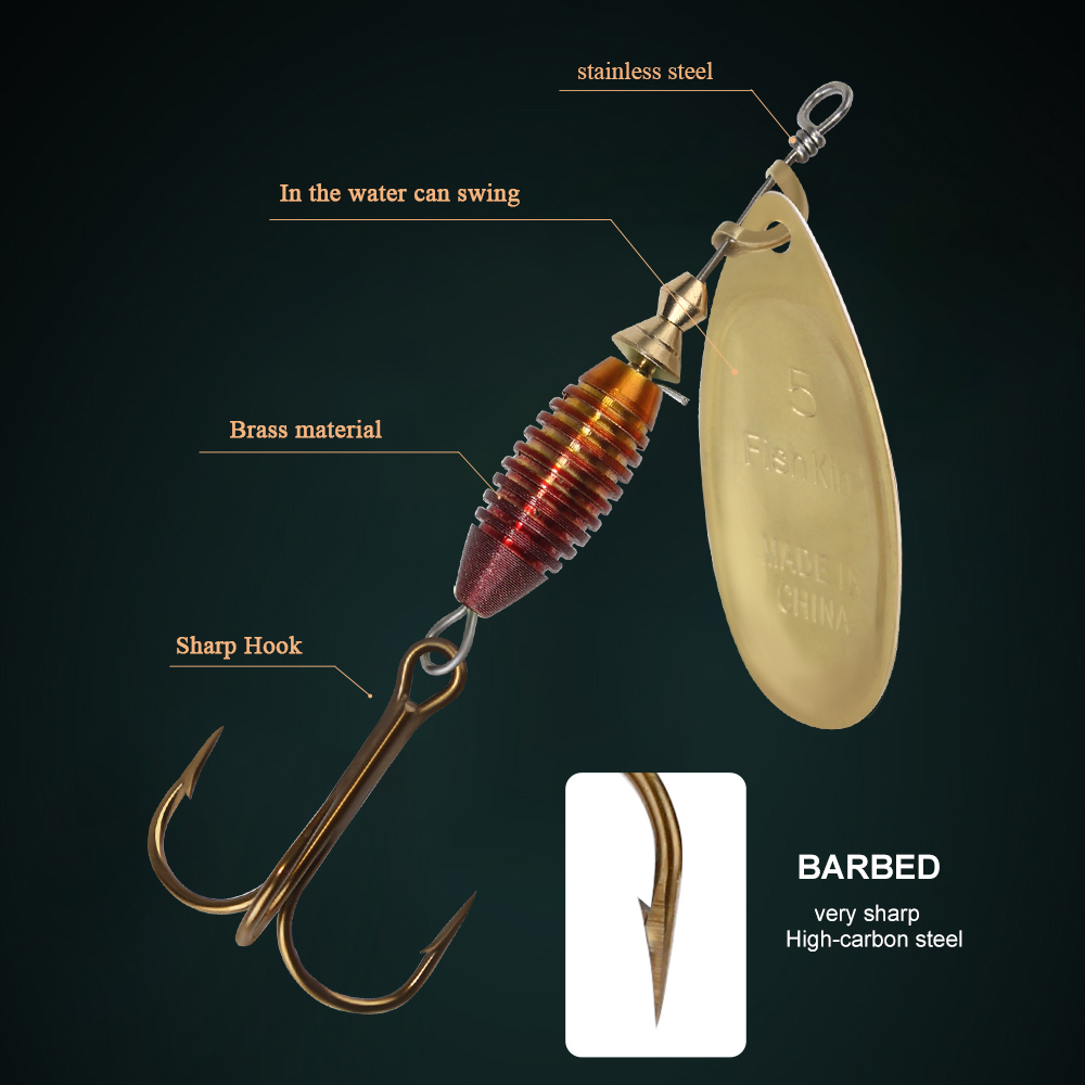 Esca da pesca in metallo 4g 4. - Fishing Hook Treble recensione e prezzo