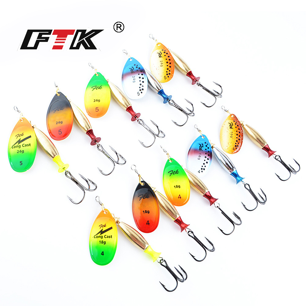 FTK 18g 24g Spinner Bait Cucch - Fishing Hook Treble recensione e prezzo
