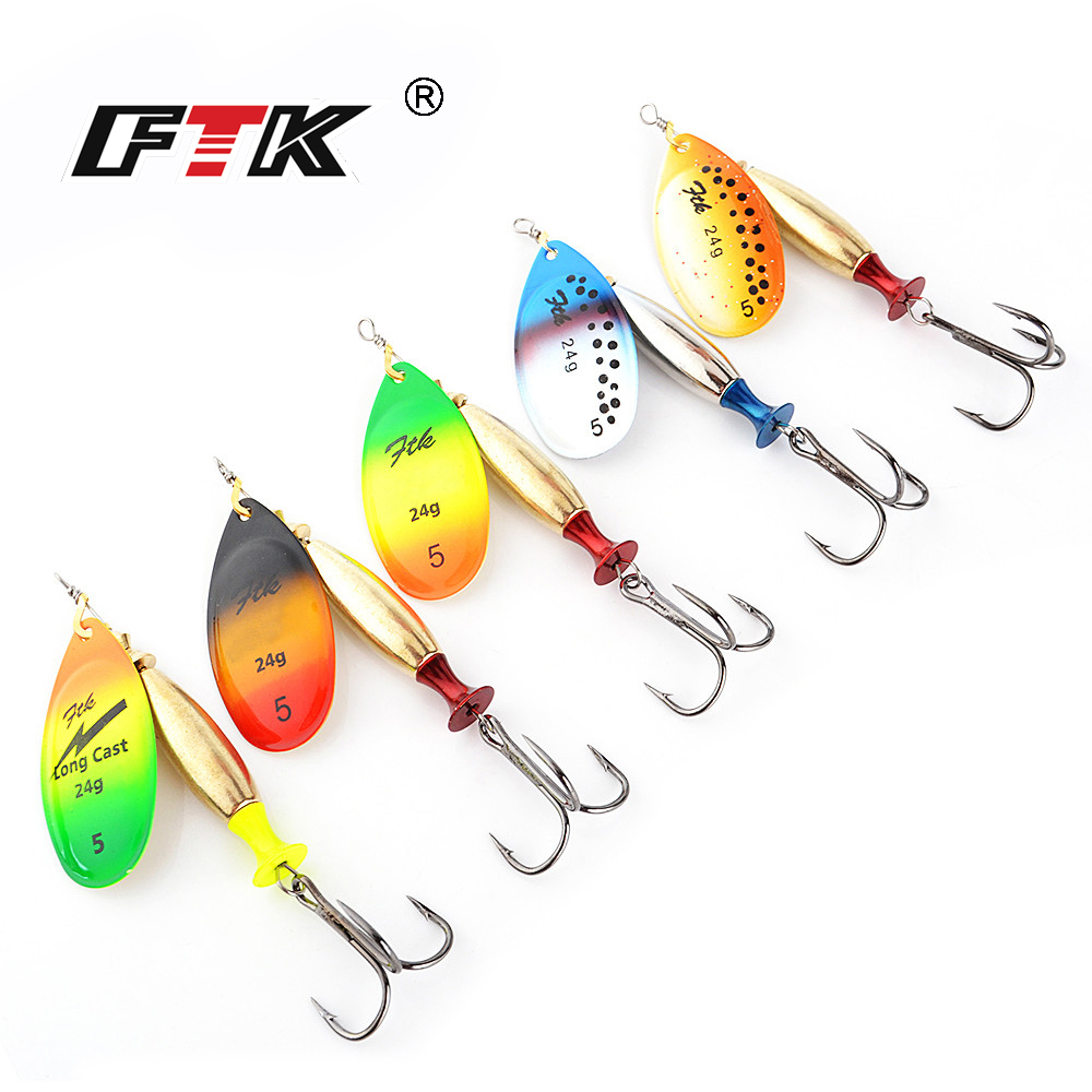 FTK 18g 24g Spinner Bait Cucch - Fishing Hook Treble recensione e prezzo