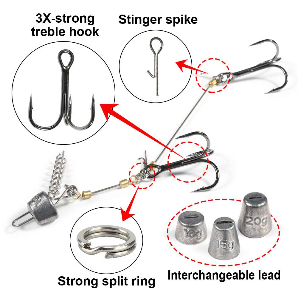 Spinpoler The Pike Stinger Rig - Fishing Hook Size recensione e prezzo