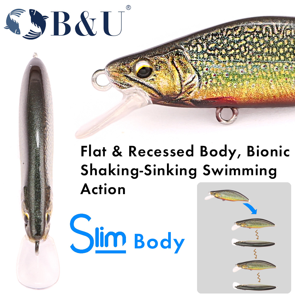 B&U Modello di Trota Esca Dura - Fishing Hook Treble recensione e prezzo