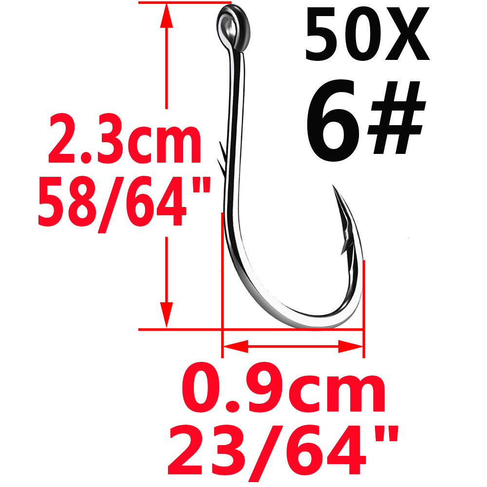 50pcs Iseama Circle Carp Eyed  - Fishing Hook Circle recensione e prezzo