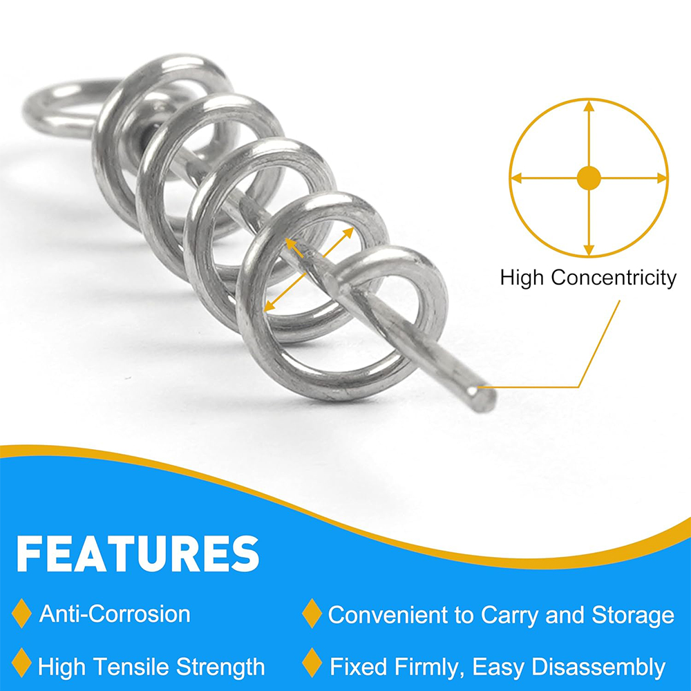 50 pz Primavera Twist Lock Pes - Fishing Hook Stainless Steel recensione e prezzo