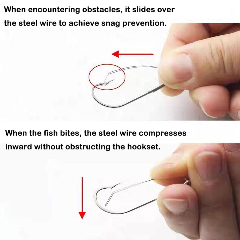 20/40 pezzi ganci a vite senza - Fishing Hook Offset recensione e prezzo