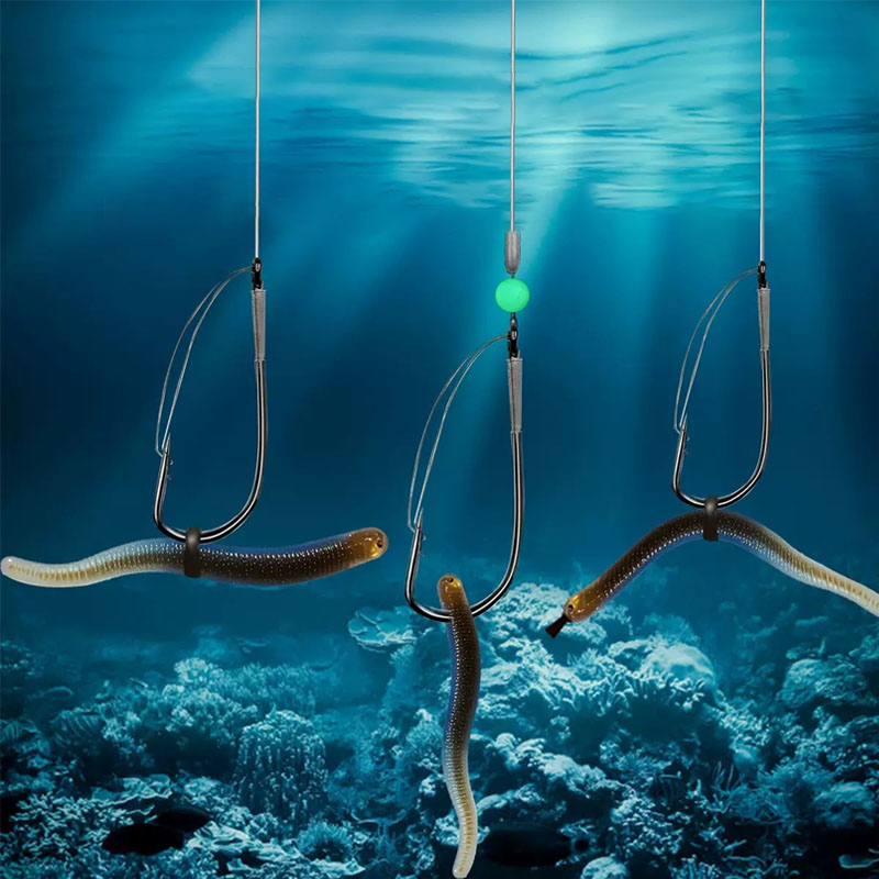 20/40 pezzi ganci a vite senza - Fishing Hook Offset recensione e prezzo