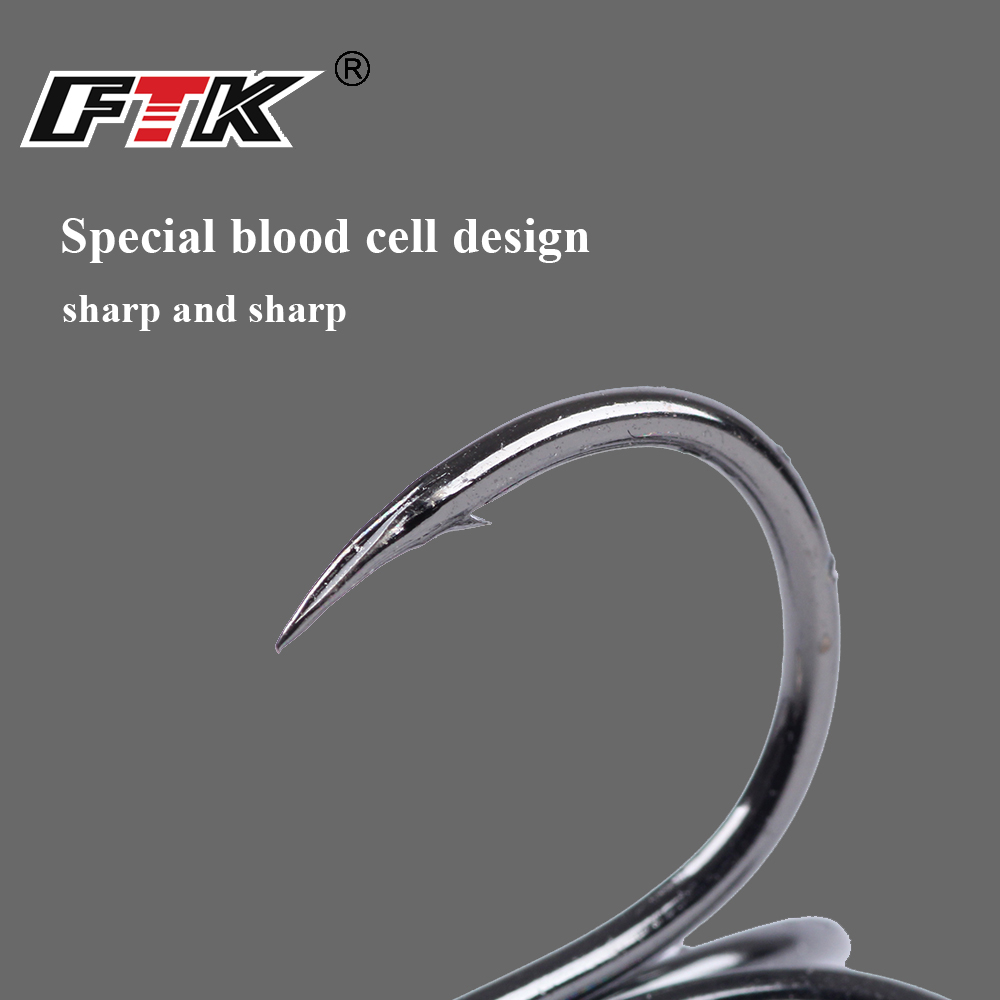 FTK 15-20 pezzi amo triplo rov - Fishing Hook Offset recensione e prezzo