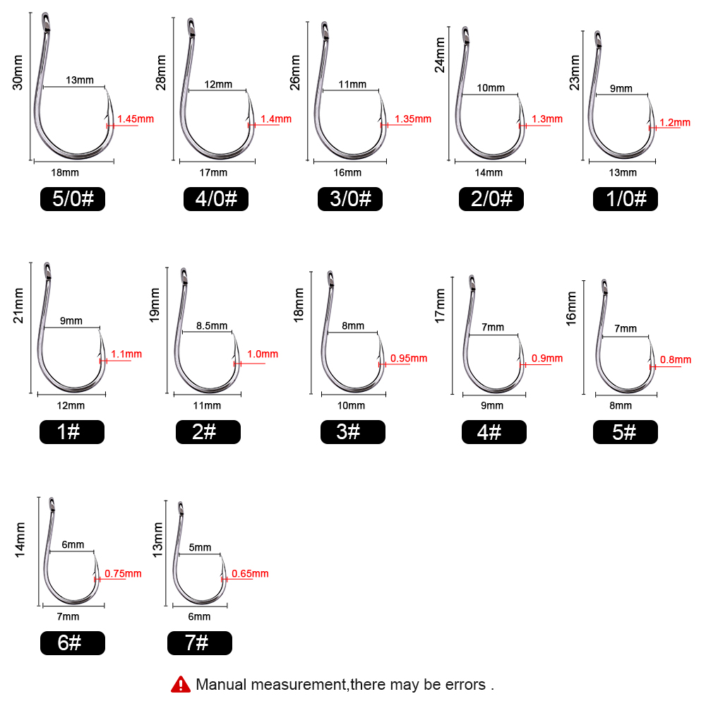 FTK 50-100 pz/scatola accessor - Fishing Hook Circle recensione e prezzo
