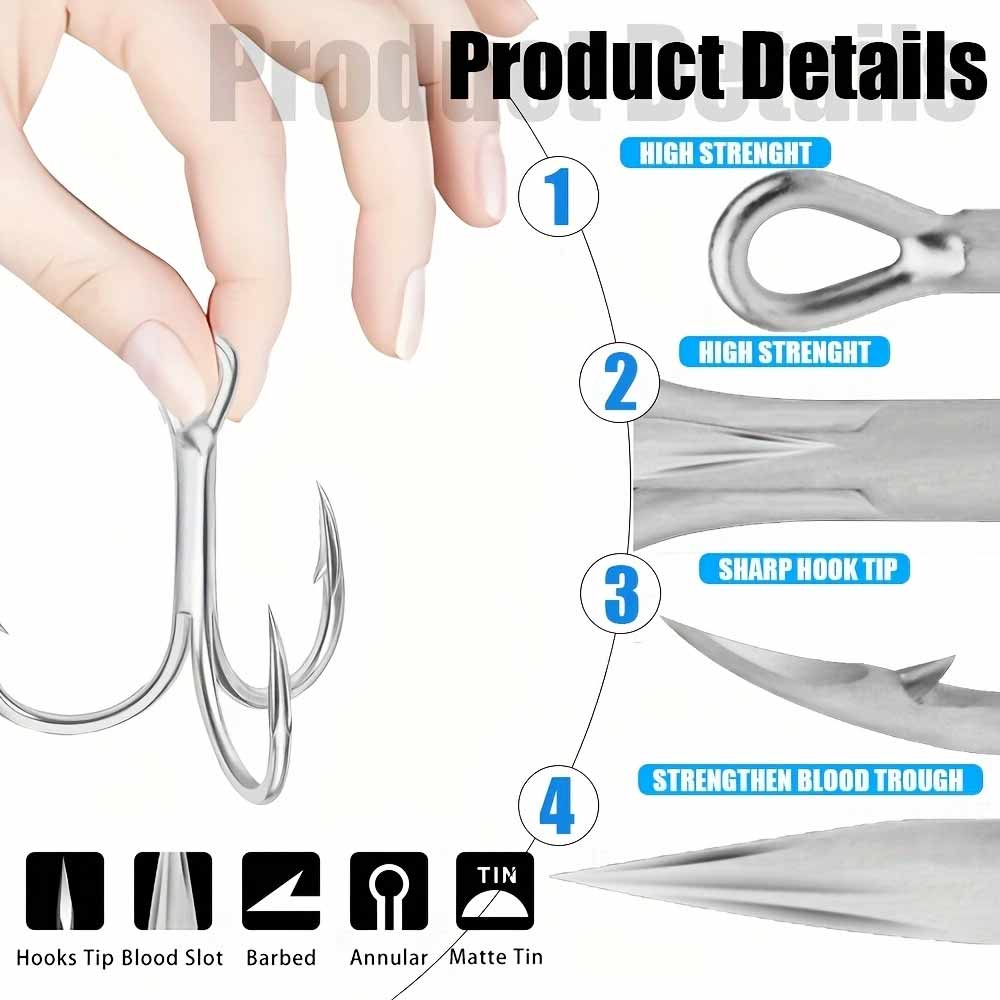CAZULO 10 amo triplo, rinforza - Fishing Hook Offset recensione e prezzo