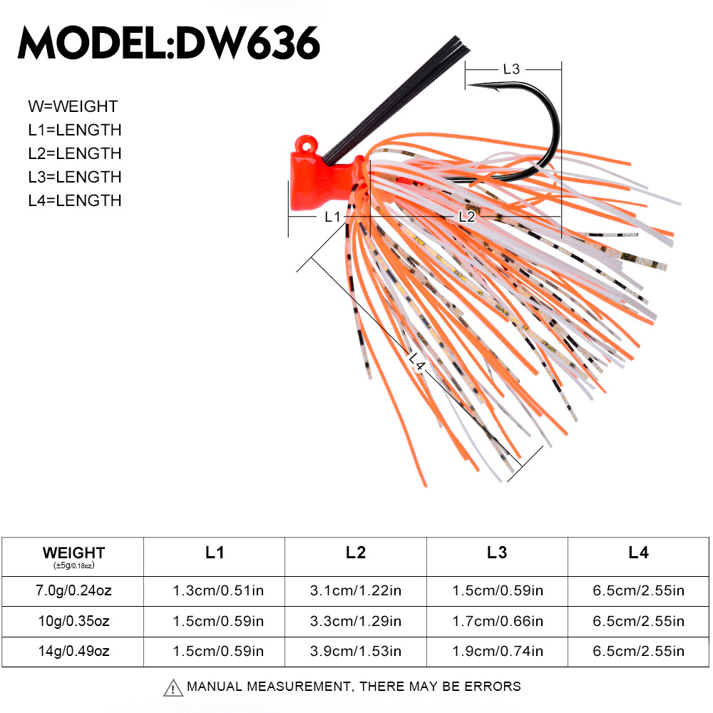 7G 10G 14G Jig Gancio Richiamo - Fishing Hook Weedless recensione e prezzo