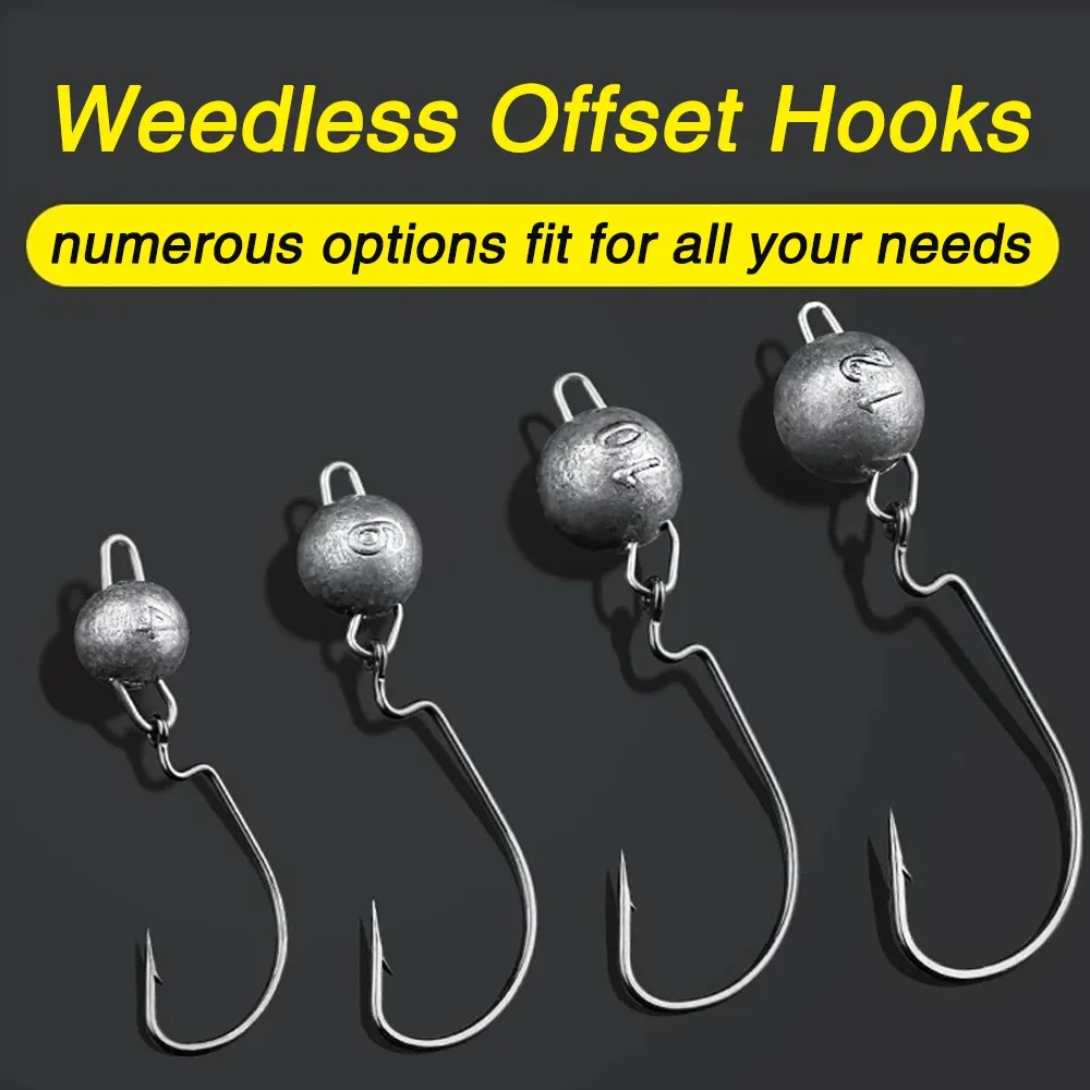 5 pz Metallo Jig Testa Verme G - Fishing Hook Weedless recensione e prezzo