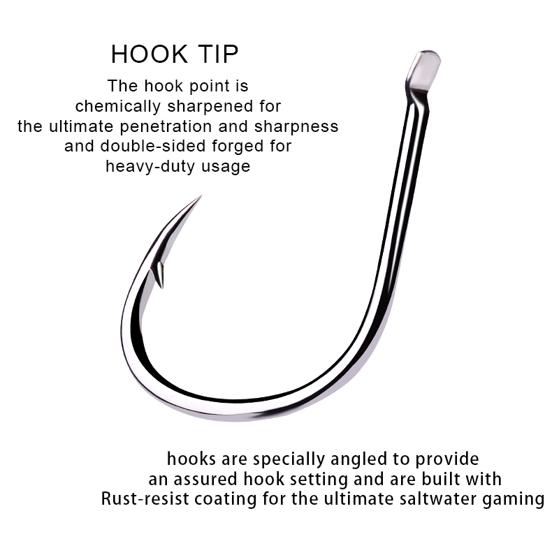 PROBEROS 50 pezzi 1/0 # -4/0 # - Fishing Hook Offset recensione e prezzo